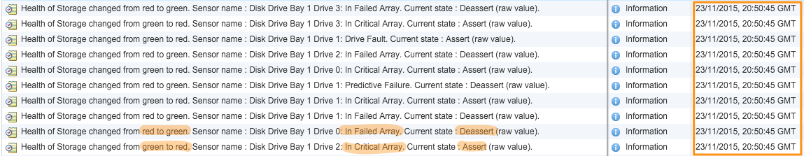 ESXi events